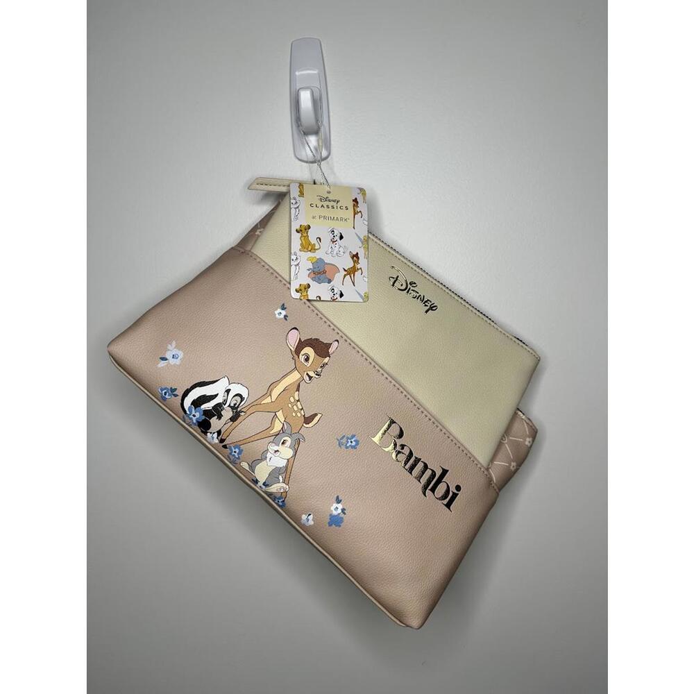 NWT Primark Disney's Bambi 2-in-1 Wash Bag Set